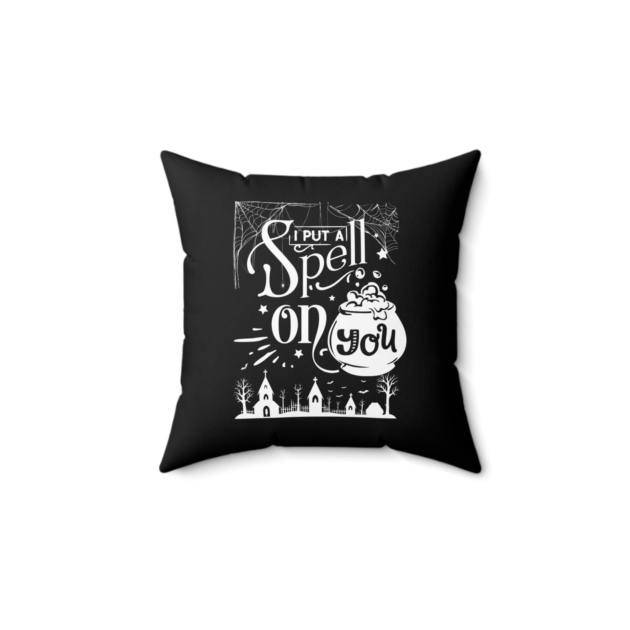 I Put a Spell on You Halloween Throw Pillow - Spooky Chic Home Decor - Perfect Fall Accent