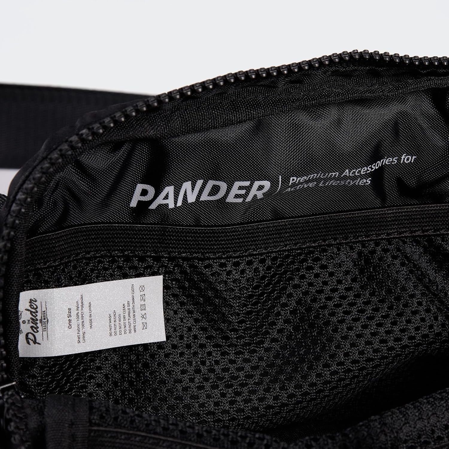 Two-Way Zipper Nylon Fanny Pack – Water-Repellent Crossbody Belt Bag (Black)