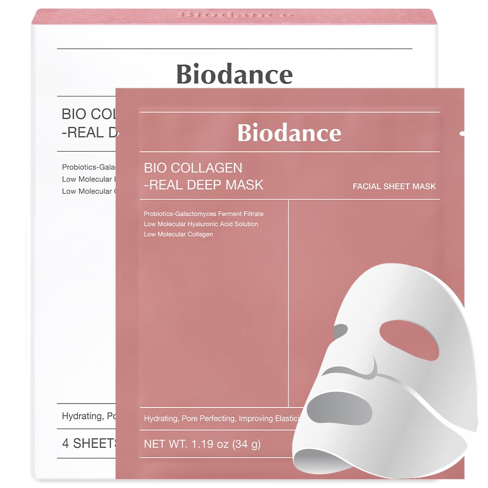 Bio-Collagen Deep Mask – Hydrating, 4 Pack, 34g 