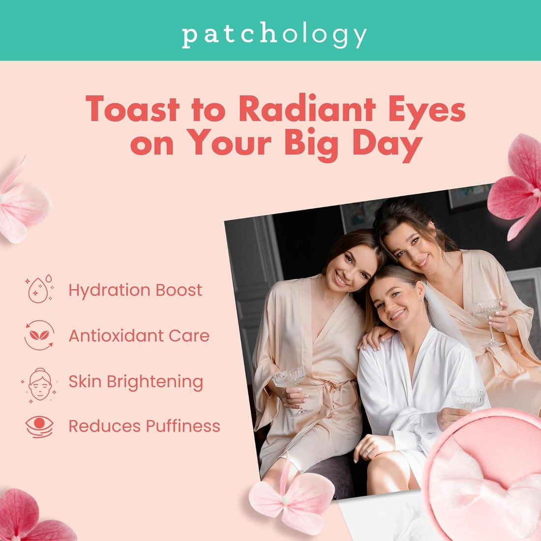 Serve Chilled Rosé Eye Patches – Hydrating Dark Circle Relief (5 Pairs)