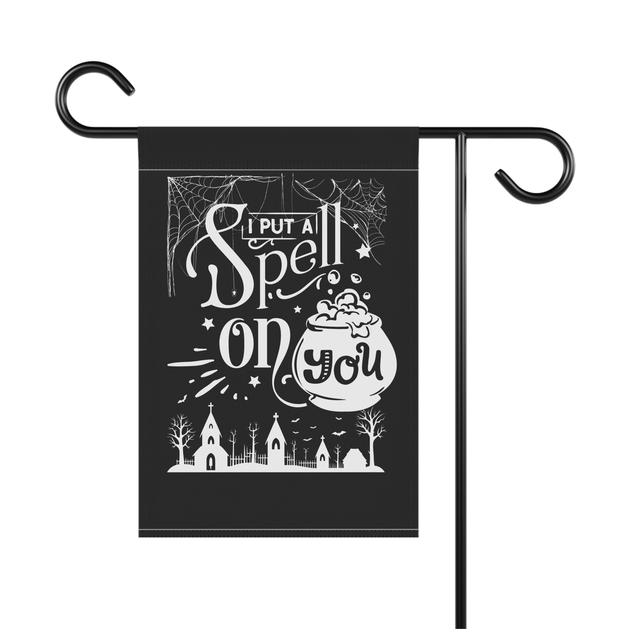 I Put a Spell on You Halloween Home and Garden Banner - Spooky Chic Outdoor Decor - Perfect Fall Decoration