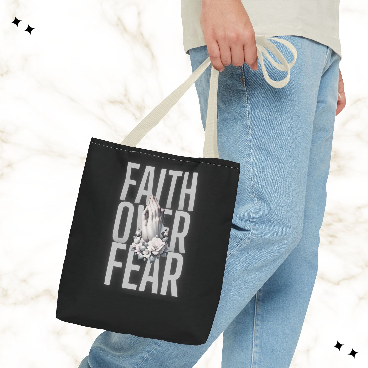 Faith Over Fear Tote Bag