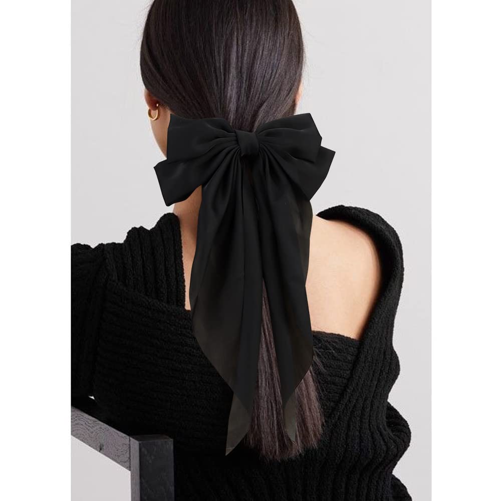 Silky Satin Hair Bows - 2 Pack