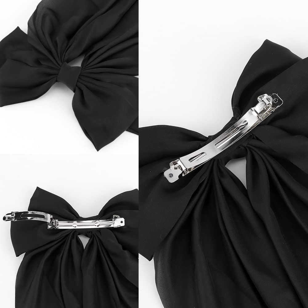 Silky Satin Hair Bows - 2 Pack