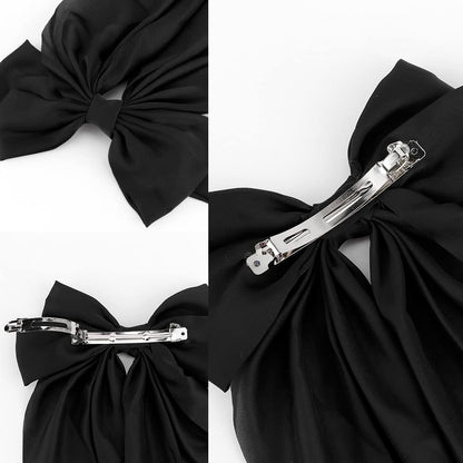 Silky Satin Hair Bows - 2 Pack
