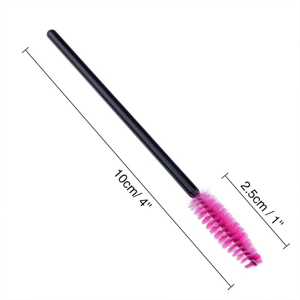 100PCS Disposable Mascara Wands – Rose Eyelash 