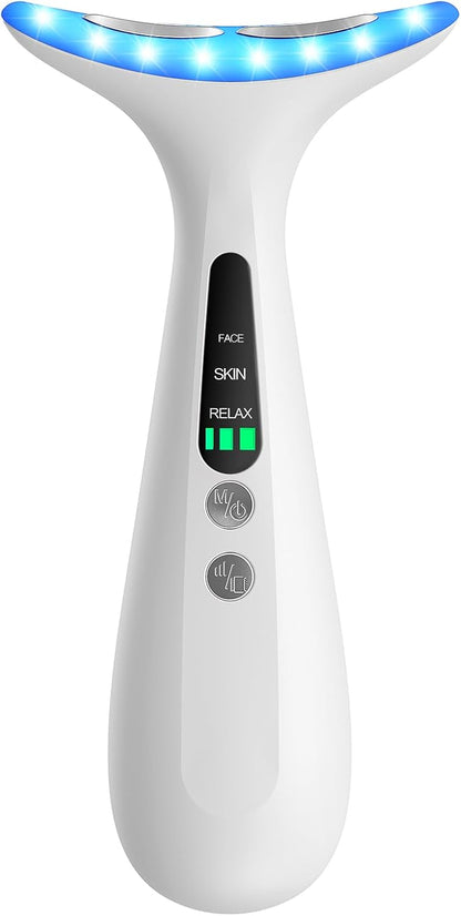 Facial &amp; Neck Massager – Lifting, Firming, White