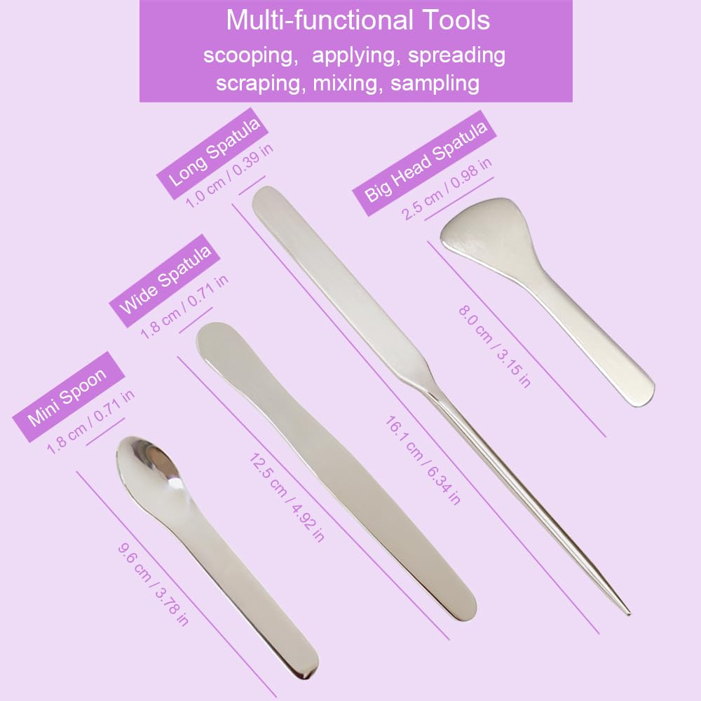 Makeup Spatula Set (4pcs) – Mini Skincare &amp; Beauty