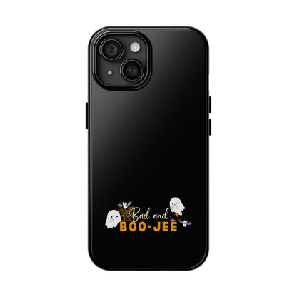 Bad and Boo jee Halloween Phone Case | Trendy &amp; Protective Case for Spooky Season Lovers