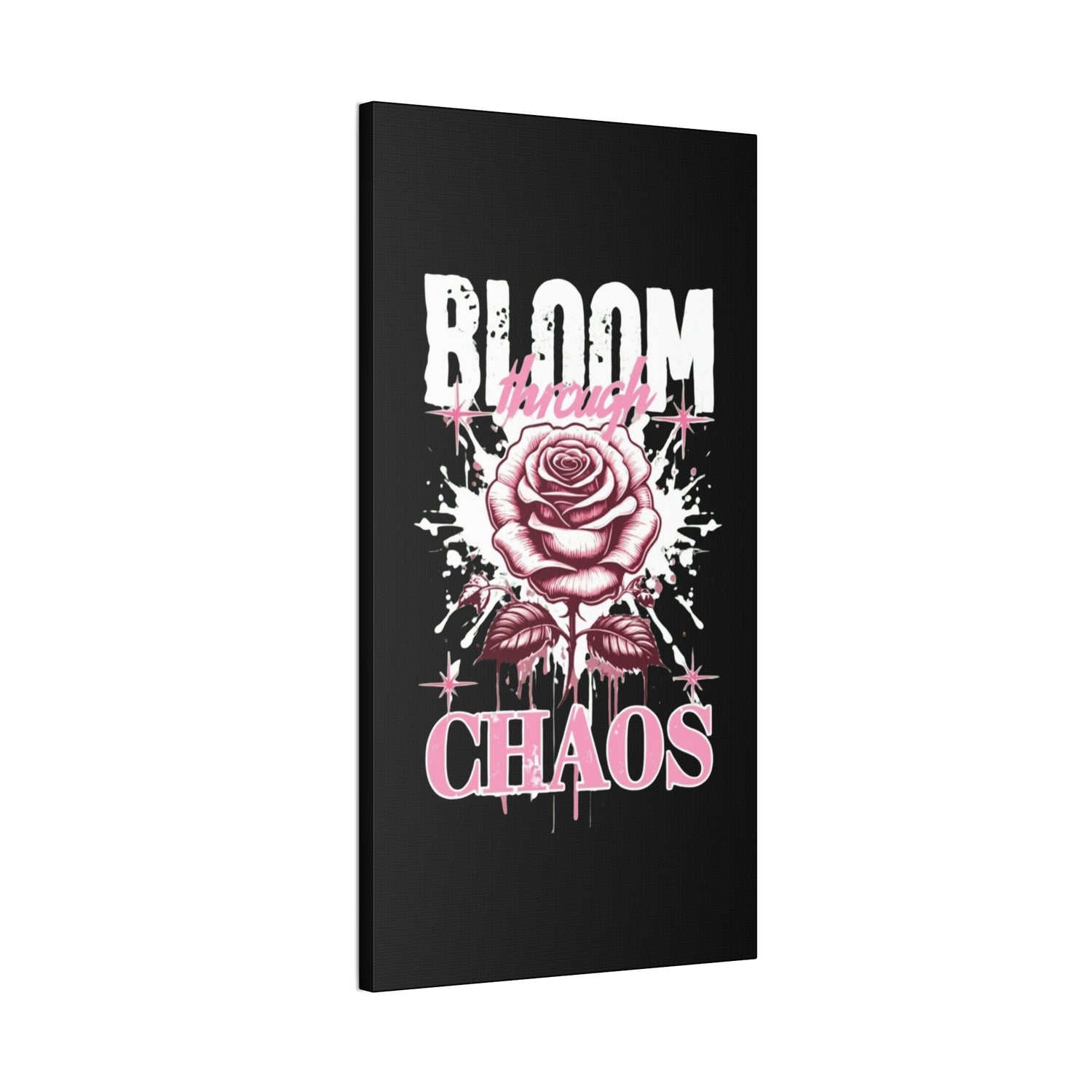 Bloom Through Chaos Canvas Wall Art