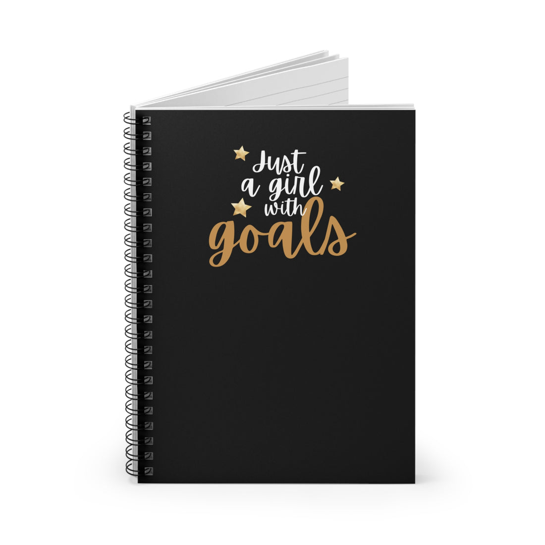 Just a girl with goals Spiral Notebook