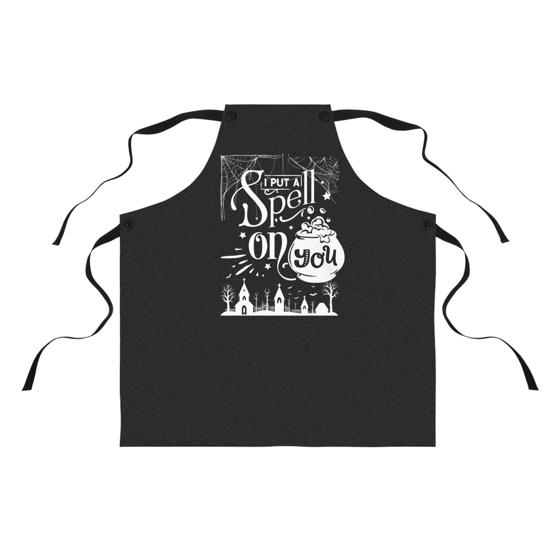 I Put a Spell on You Halloween Apron - Spooky Chic Kitchen Accessory - Perfect Fall Cooking Companion