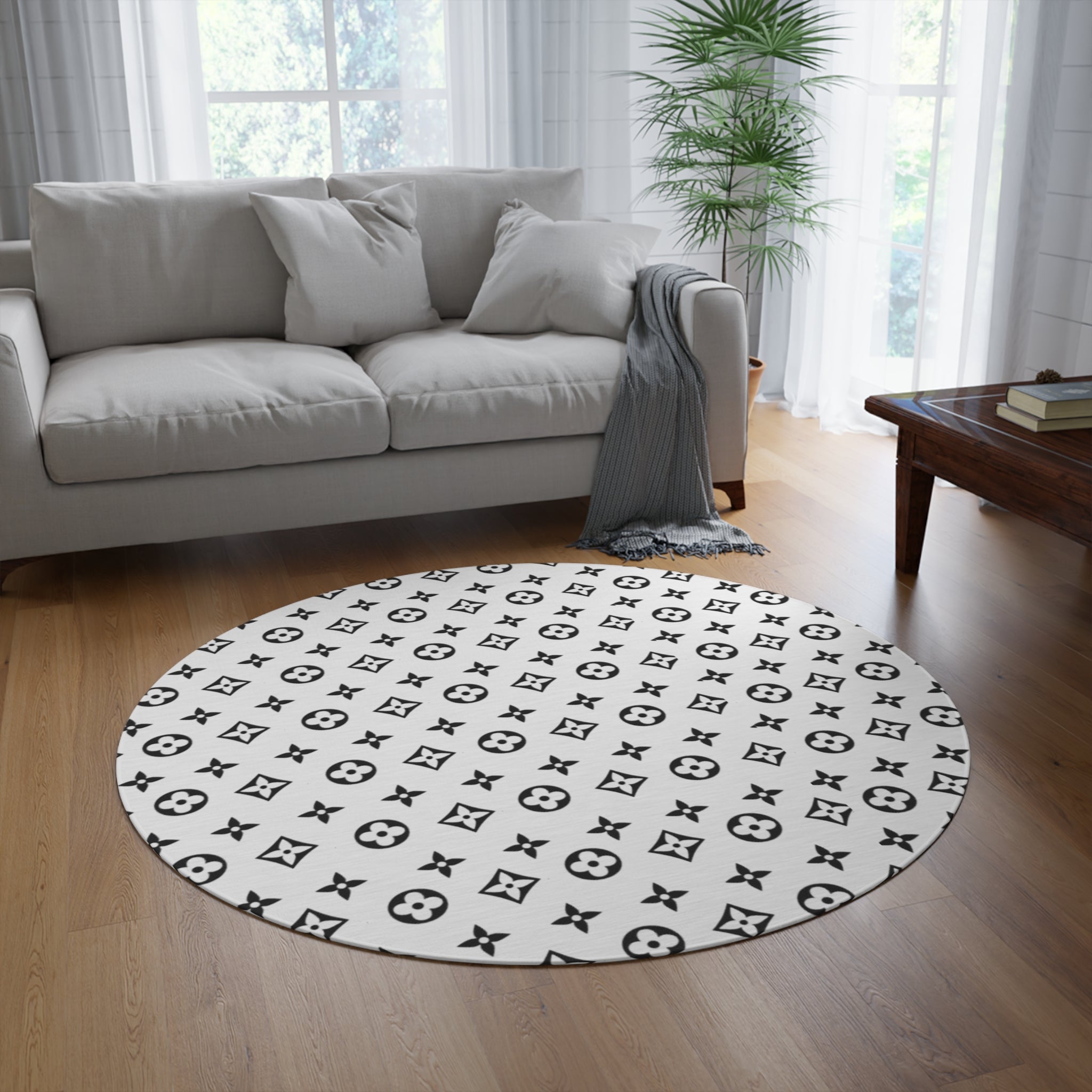 Luxury LV Round Rug