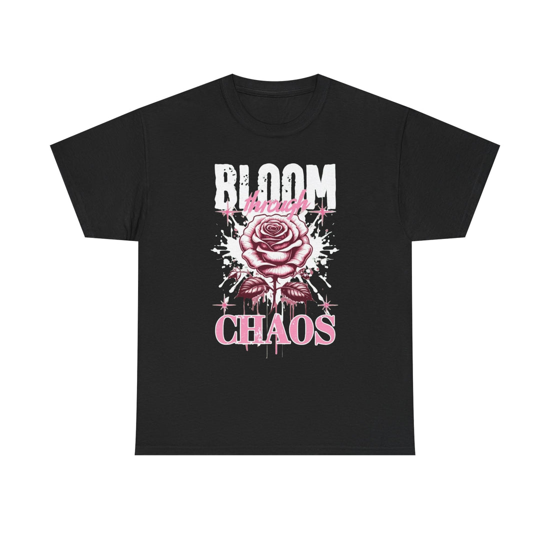 Bloom Through Chaos Heavy Cotton T Shirt