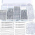 300PCS Silver Bobby Pins & Hair Bands Kit