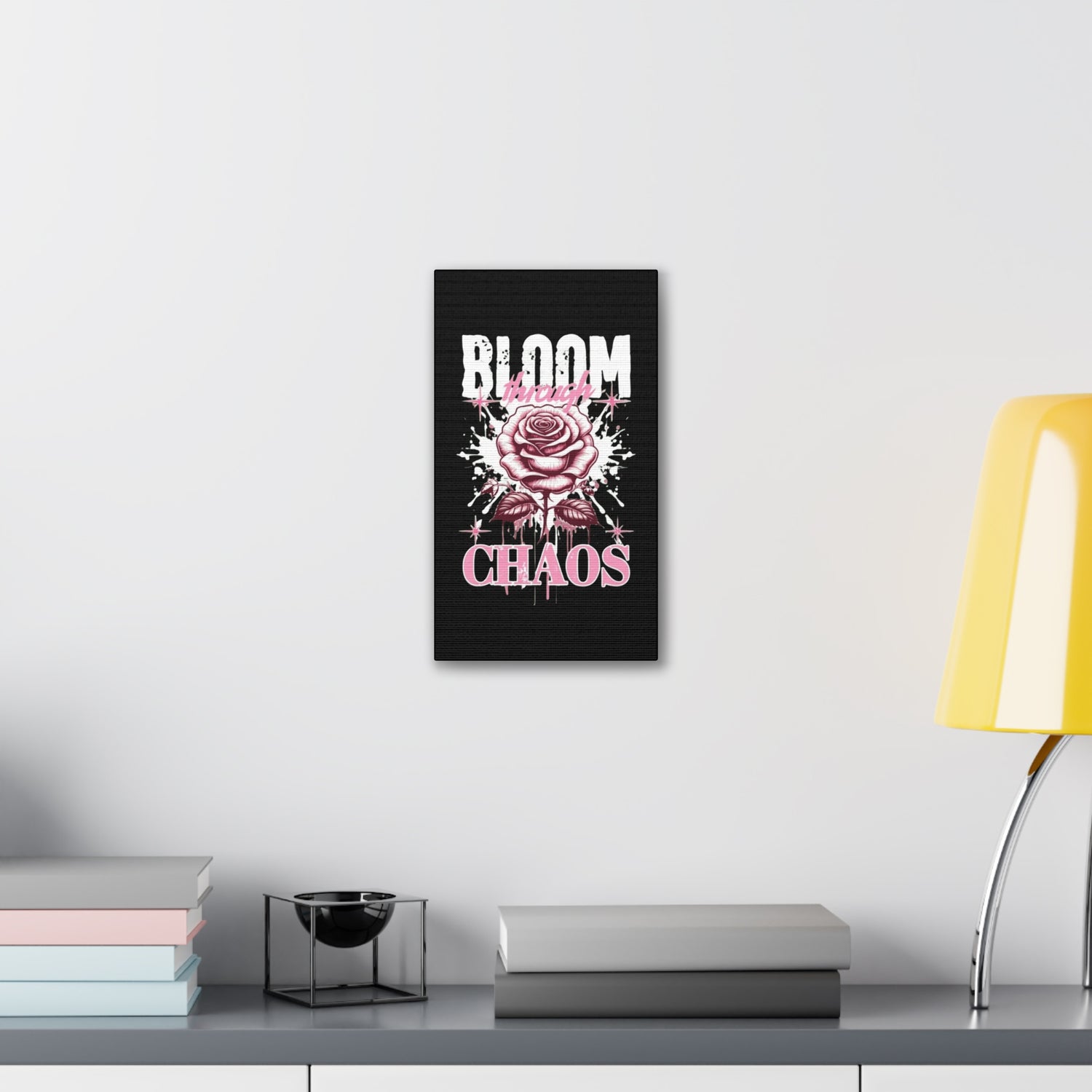 Bloom Through Chaos Canvas Wall Art