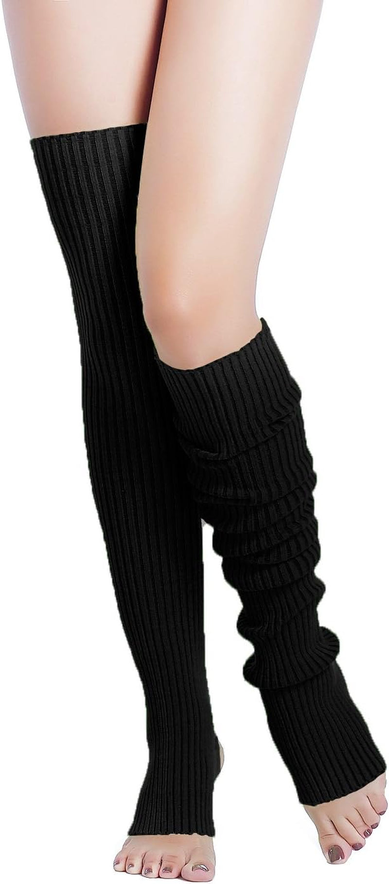 Long Leg Warmer, Women’S Men 80S Party Ribbed Knit Dance Sports