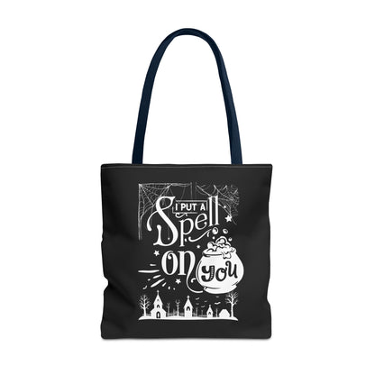 I Put a Spell on You Halloween Tote Bag - Spooky Chic Reusable Bag - Perfect Fall Accessory