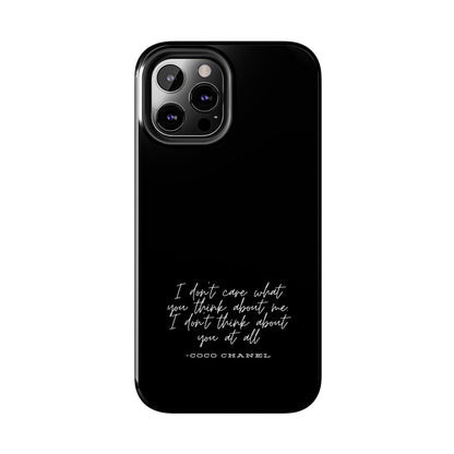 Chic Phone Cases, Fashionable Coco Chanel Quote Phone Case, Luxury Gift for Her, Designer Quote Phone Cover, Stylish Mobile Accessory