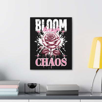 Bloom Through Chaos Canvas Wall Art