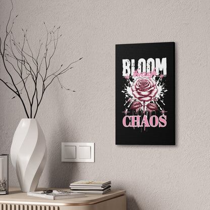 Bloom Through Chaos Canvas Wall Art