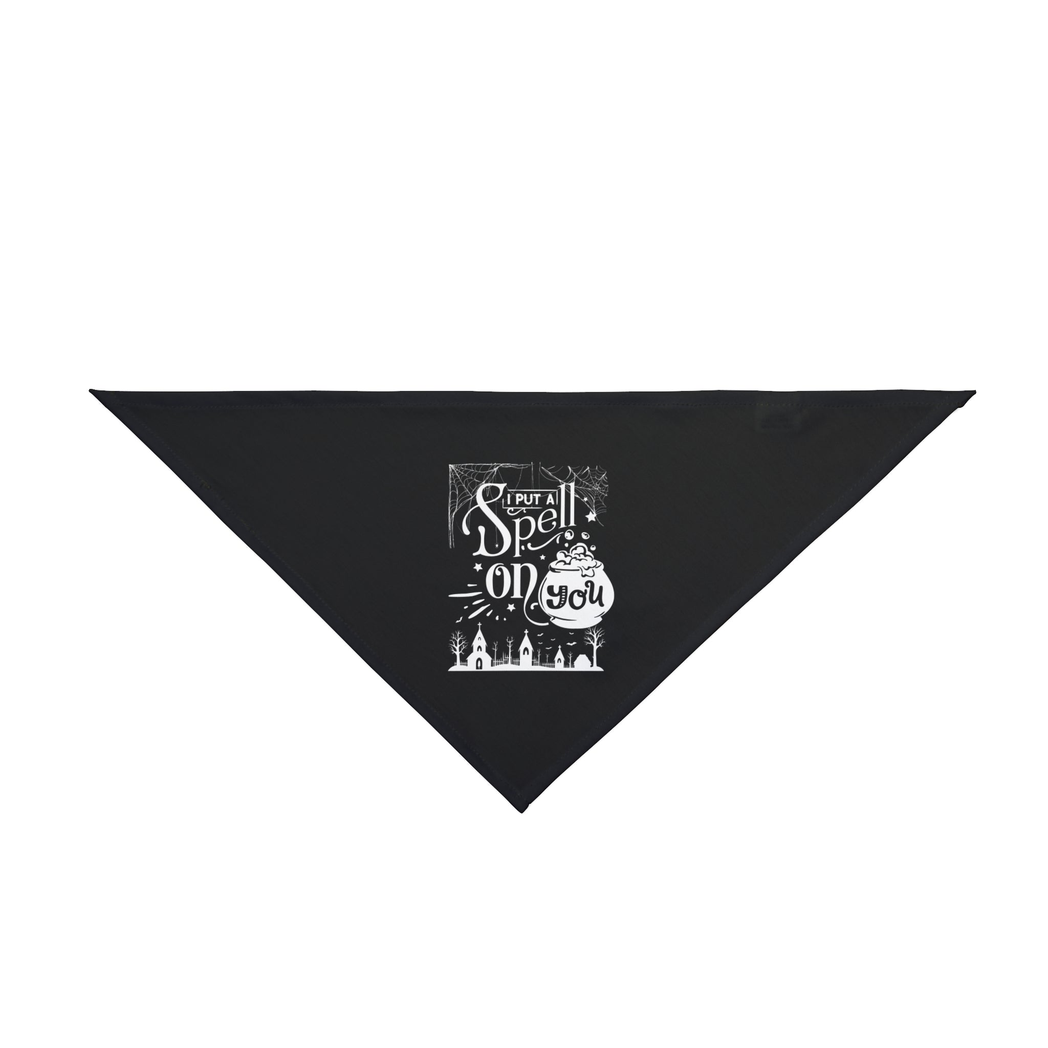 I Put a Spell on You Halloween Pet Bandana - Spooky Stylish Dog Accessory - Perfect Fall Outfit for Pets