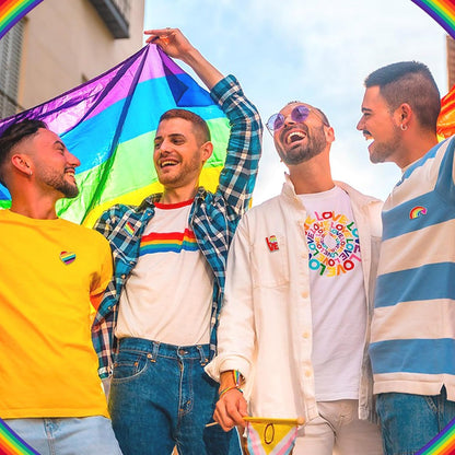 0Pcs Rainbow Pride Pins Set, 20 Styles