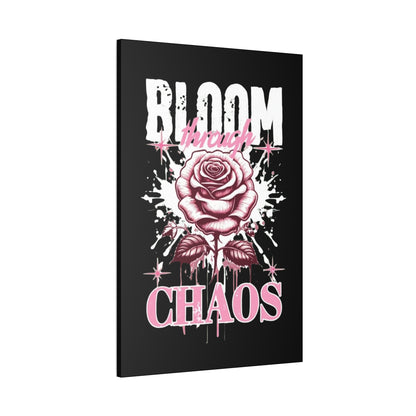 Bloom Through Chaos Canvas Wall Art