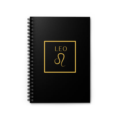 Leo Zodiac Spiral Notebook