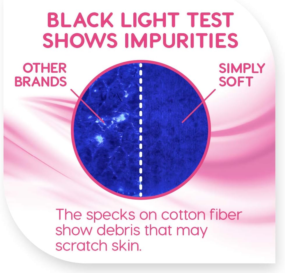 Simply Soft Premium Cotton Rounds – 600Ct, 100%
