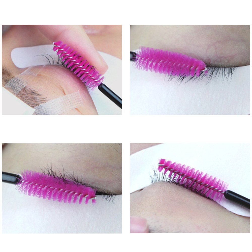 100PCS Disposable Mascara Wands – Rose Eyelash 