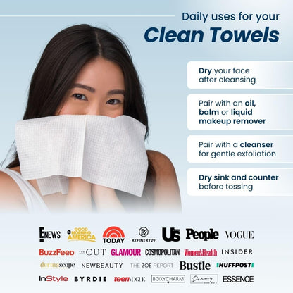 Clean Towels XL™ - 50 Ct Ultra Soft Wipes