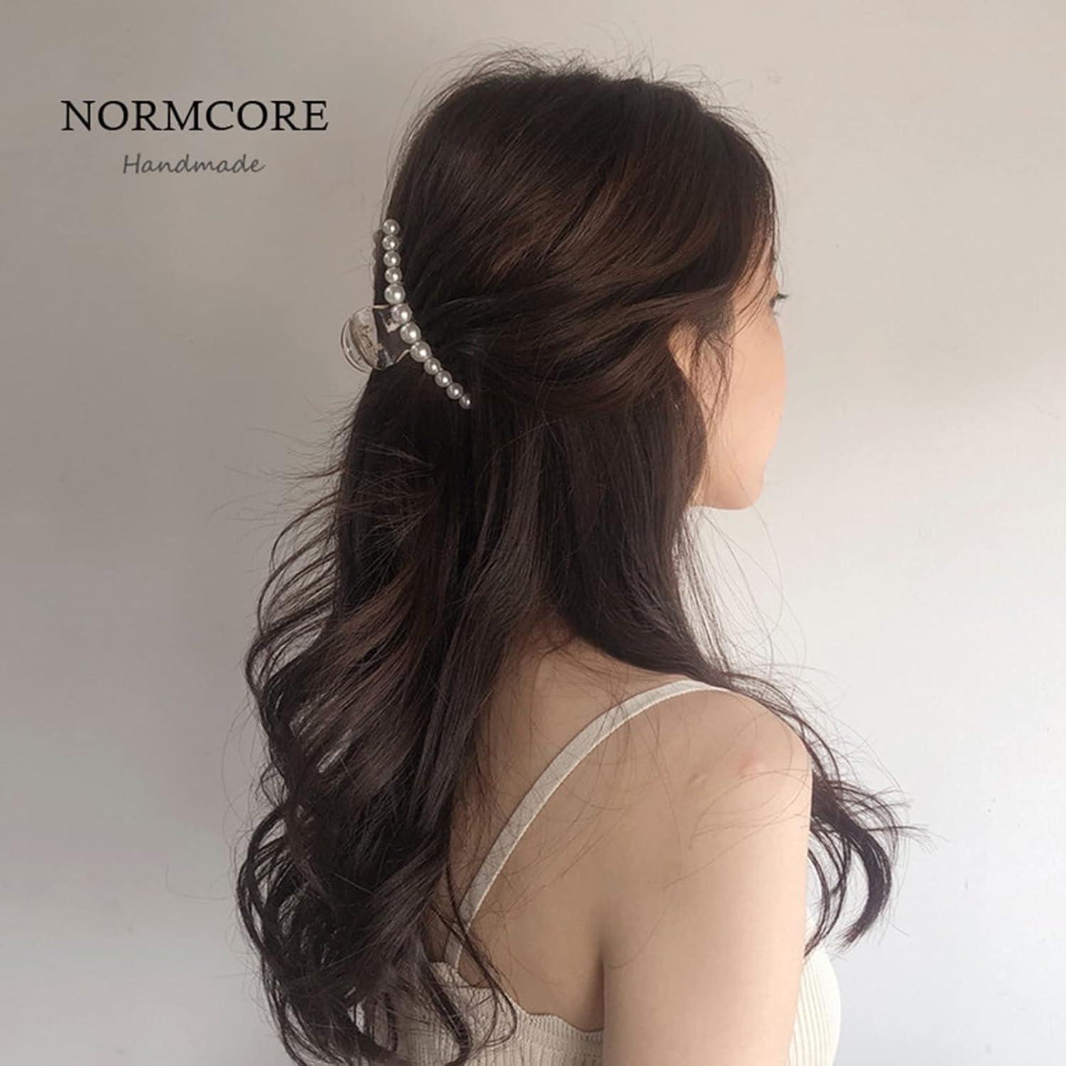 4 PCS Large Pearl Hair Claw Clips Set