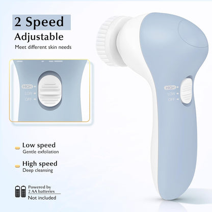 2-in-1 Silicone Facial Cleansing Brush – Waterproof