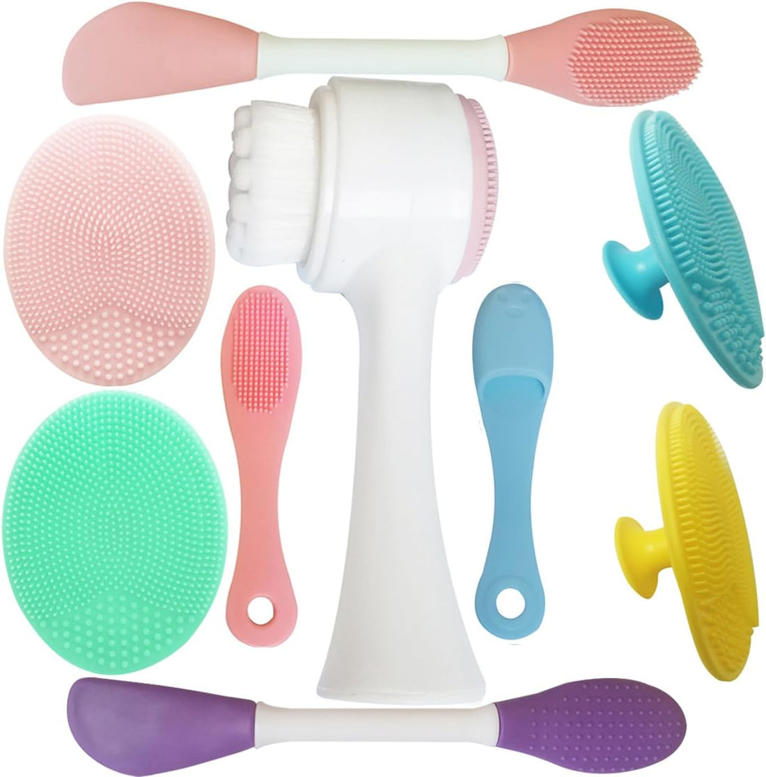 9-In-1 Face Scrubber Face Cleaning Brushes Super