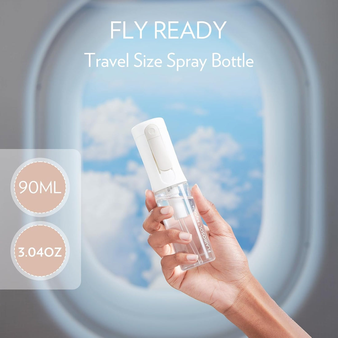 Mystyle  Spray Bottle – 3.04oz White, Travel Size