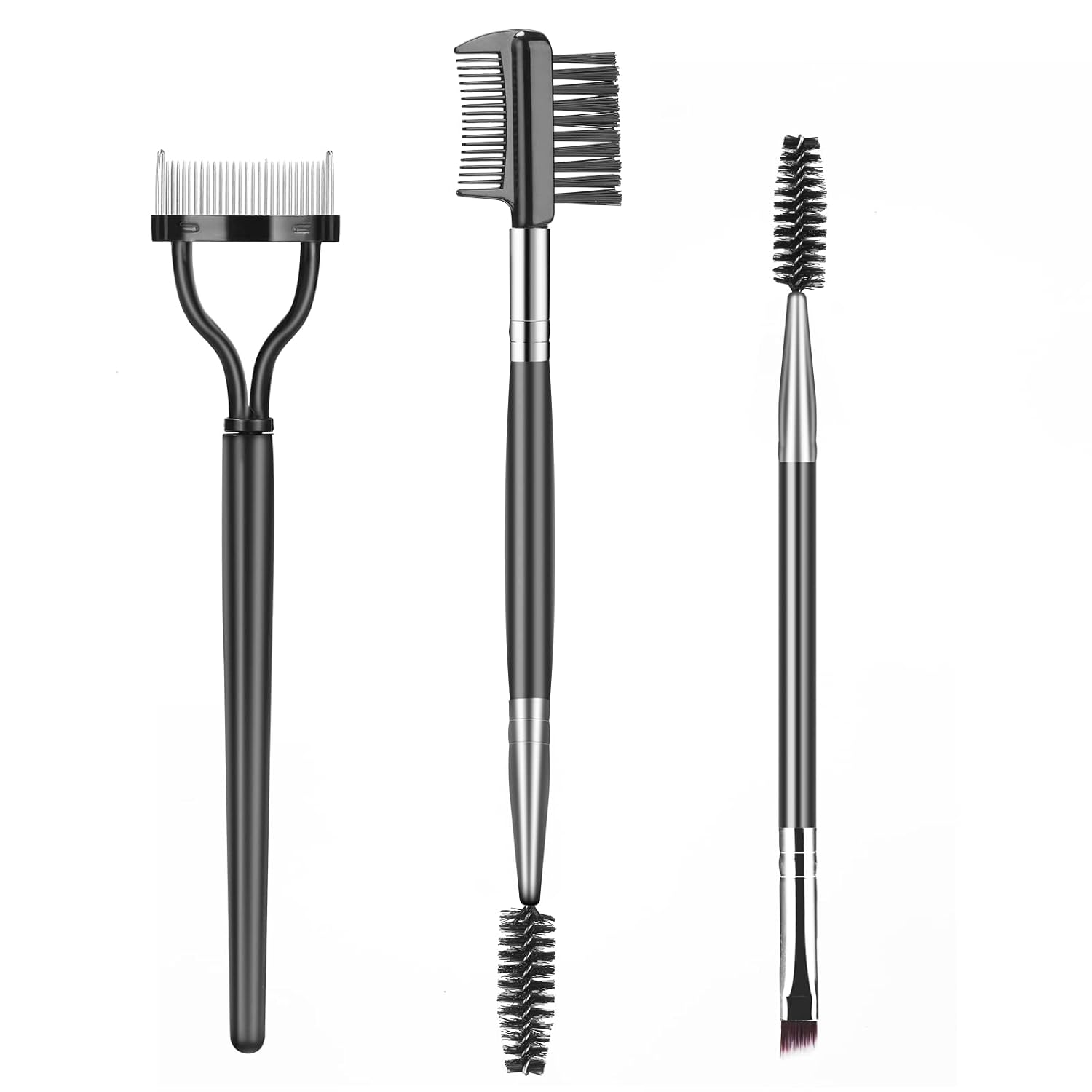 3Pcs Eyebrow Brush &amp; Lash Comb Set – Pro Eye Tools