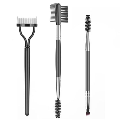 3Pcs Eyebrow Brush &amp; Lash Comb Set – Pro Eye Tools