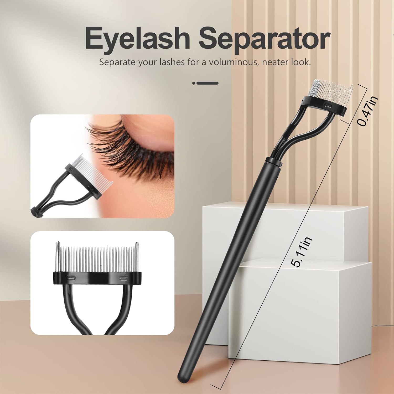 3Pcs Eyebrow Brush &amp; Lash Comb Set – Pro Eye Tools