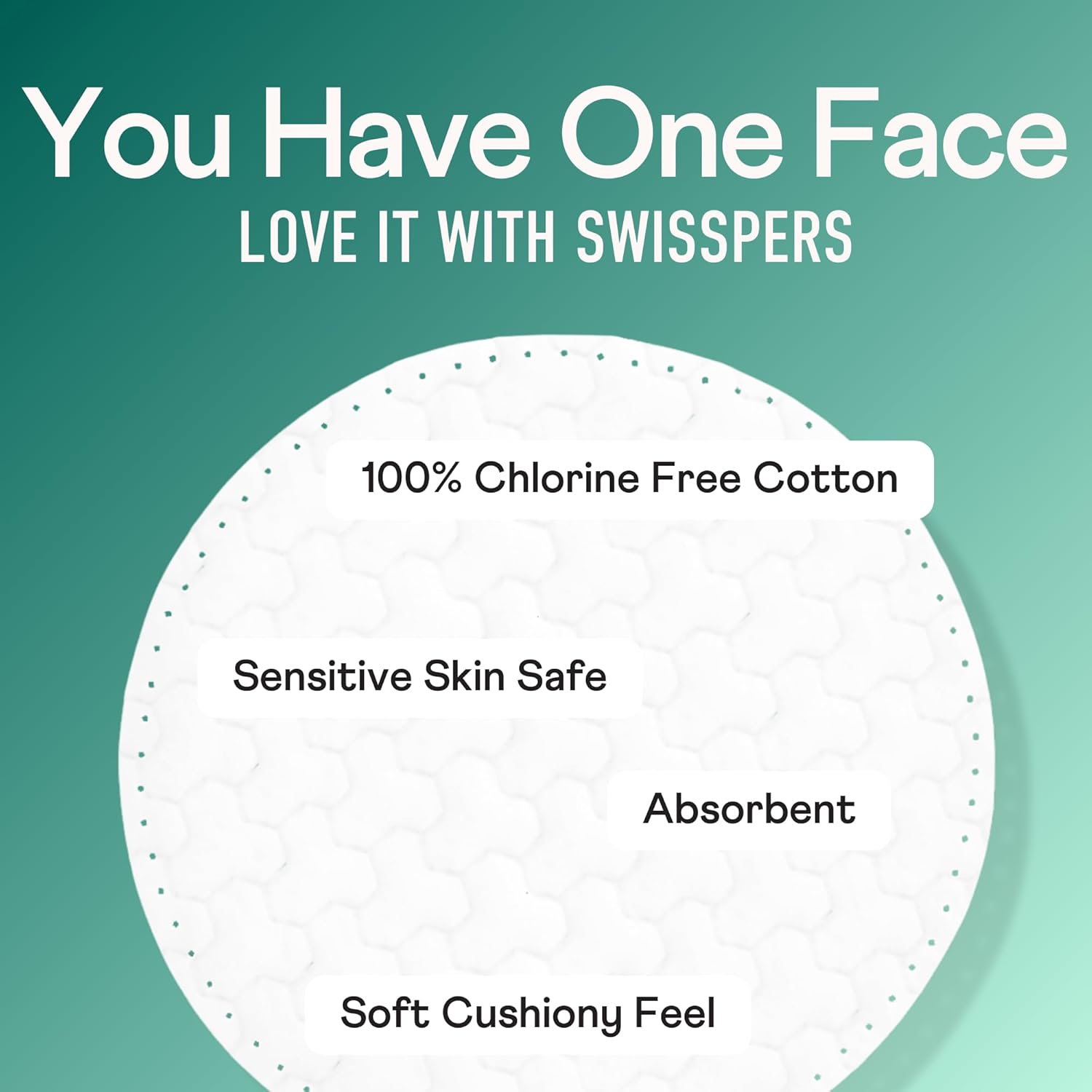 Premium Exfoliating Rounds – 80Ct Textured Facial