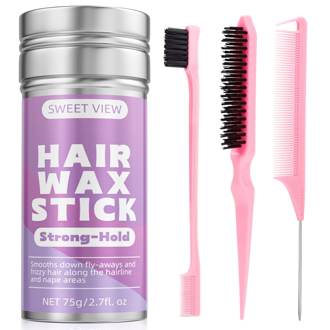 Hair Wax Stick &amp; Sleek Brush Set