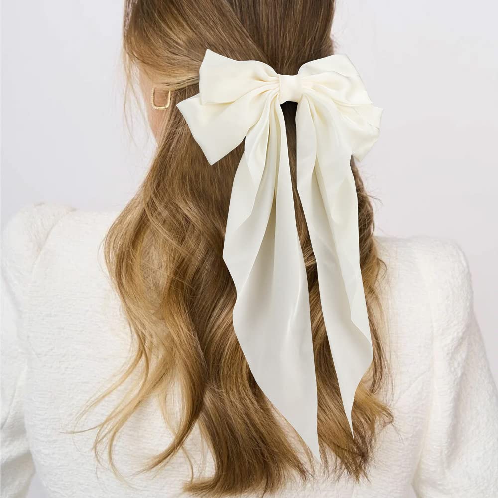 Silky Satin Hair Bows - 2 Pack