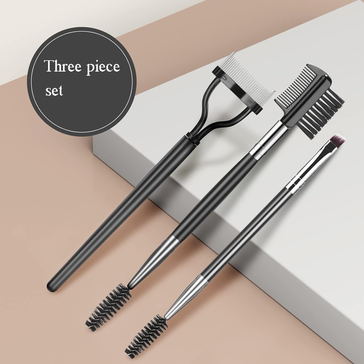 3Pcs Eyebrow Brush &amp; Lash Comb Set – Pro Eye Tools