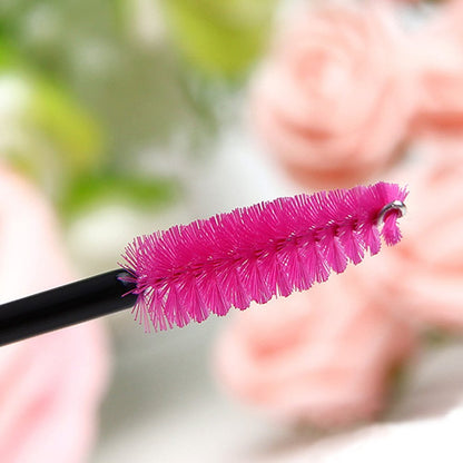100PCS Disposable Mascara Wands – Rose Eyelash 
