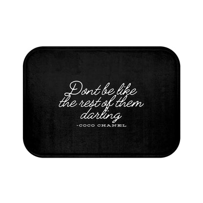 Coco Chanel Quote Bath Mat, Don&