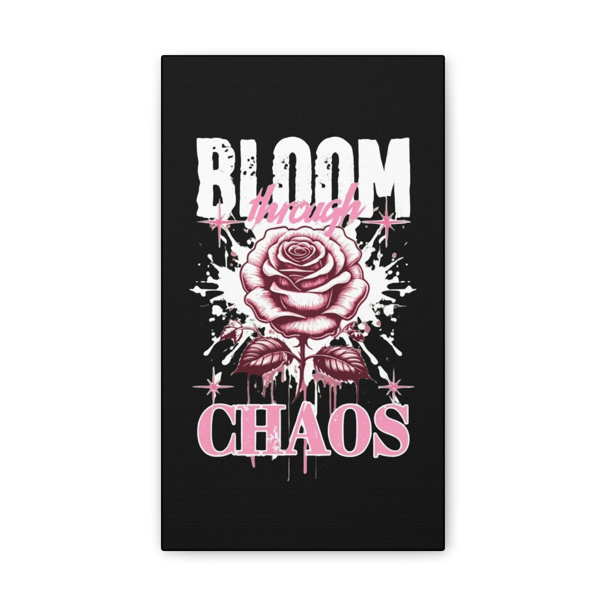 Bloom Through Chaos Canvas Wall Art