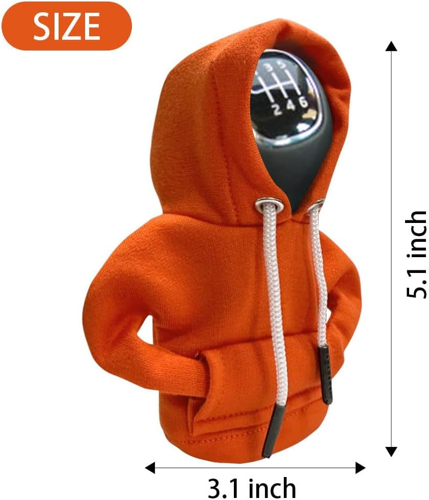 Car Gear Shift Hoodie – Cute Universal Shifter Knob Cover Accessory
