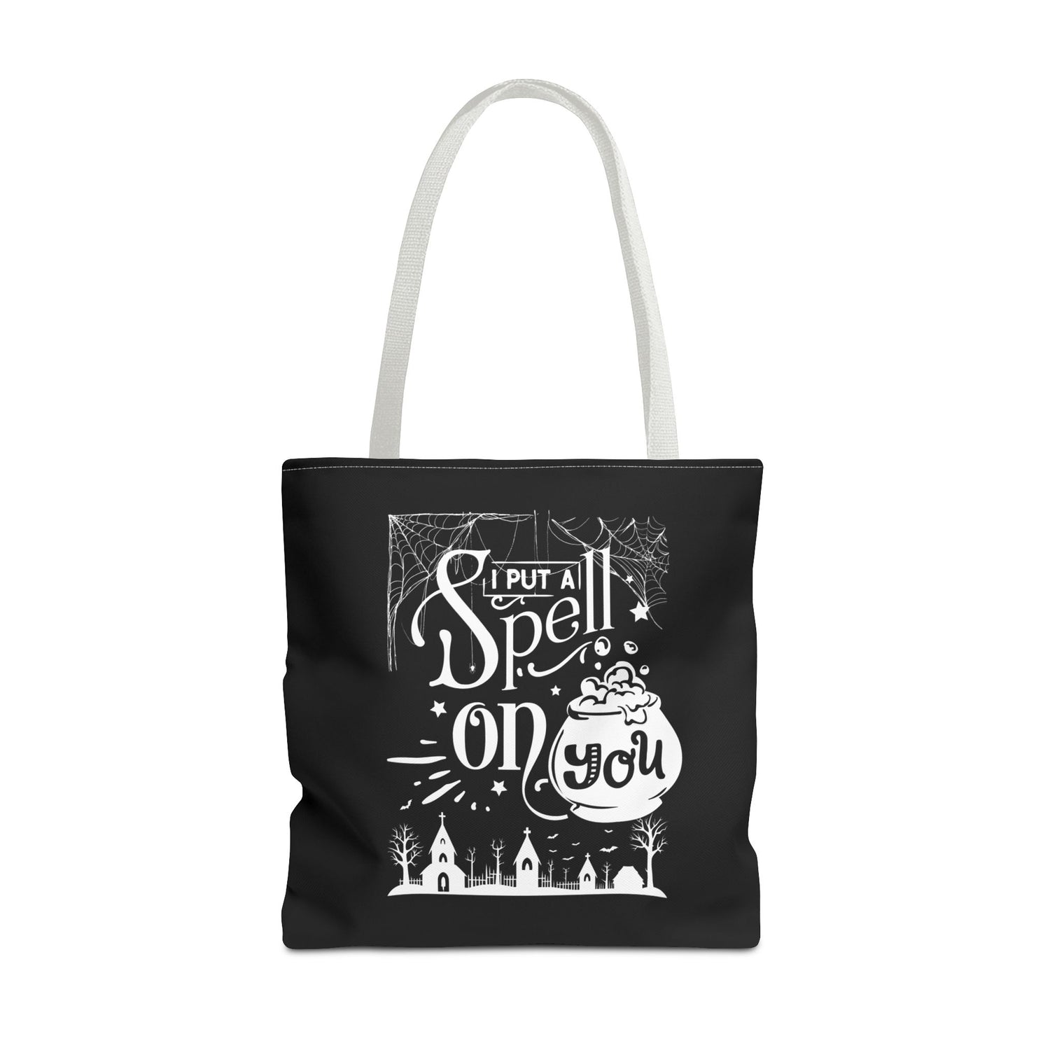 I Put a Spell on You Halloween Tote Bag - Spooky Chic Reusable Bag - Perfect Fall Accessory