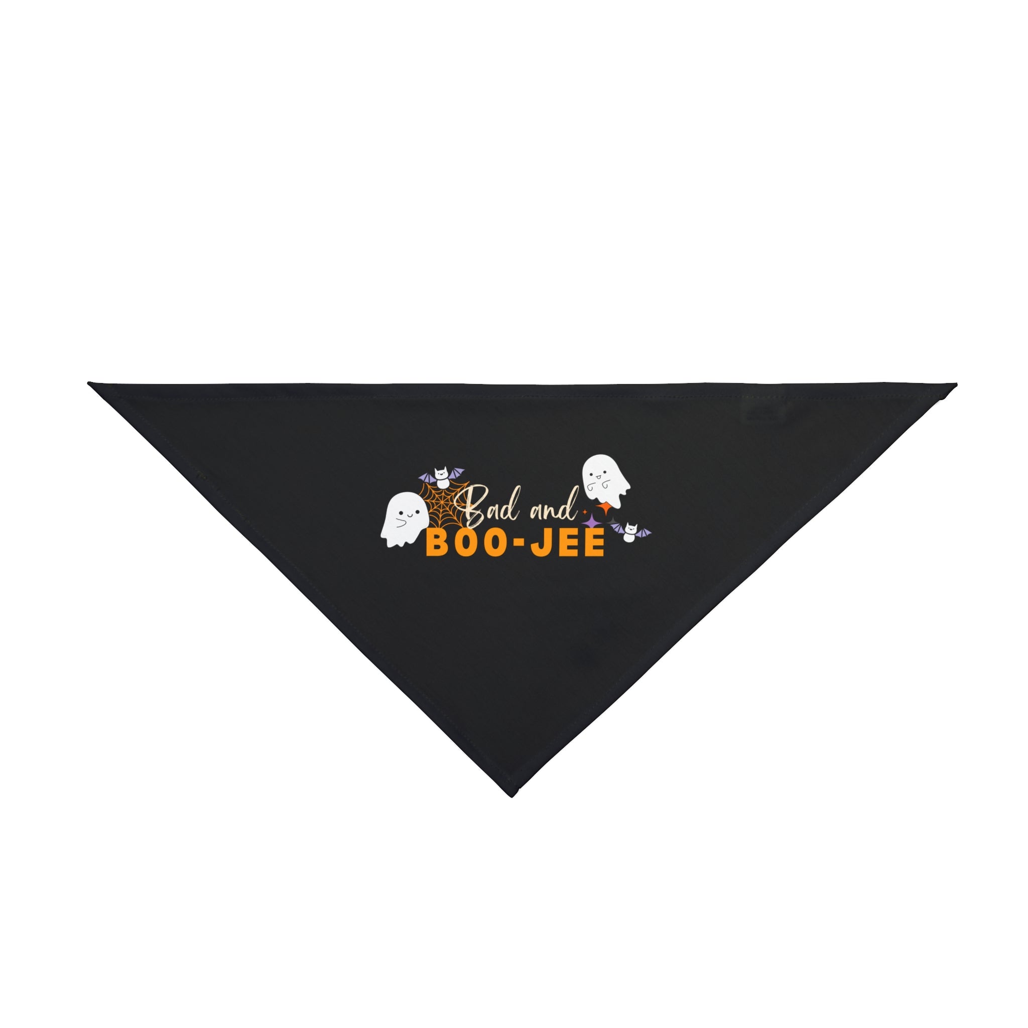 Bad and Boo jee Halloween Pet Bandana | Trendy &amp; Fun Bandana for Spooky Pets