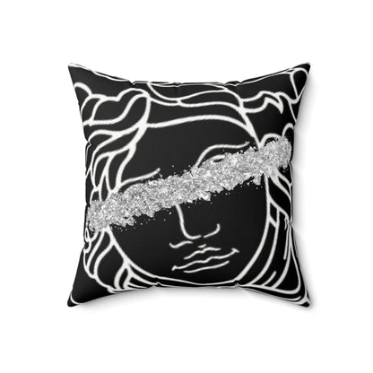 Medusa Head Luxury Square Pillow